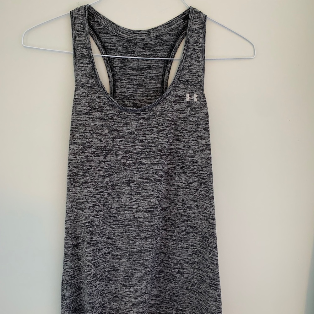 Gray Under Armour racerback workout top